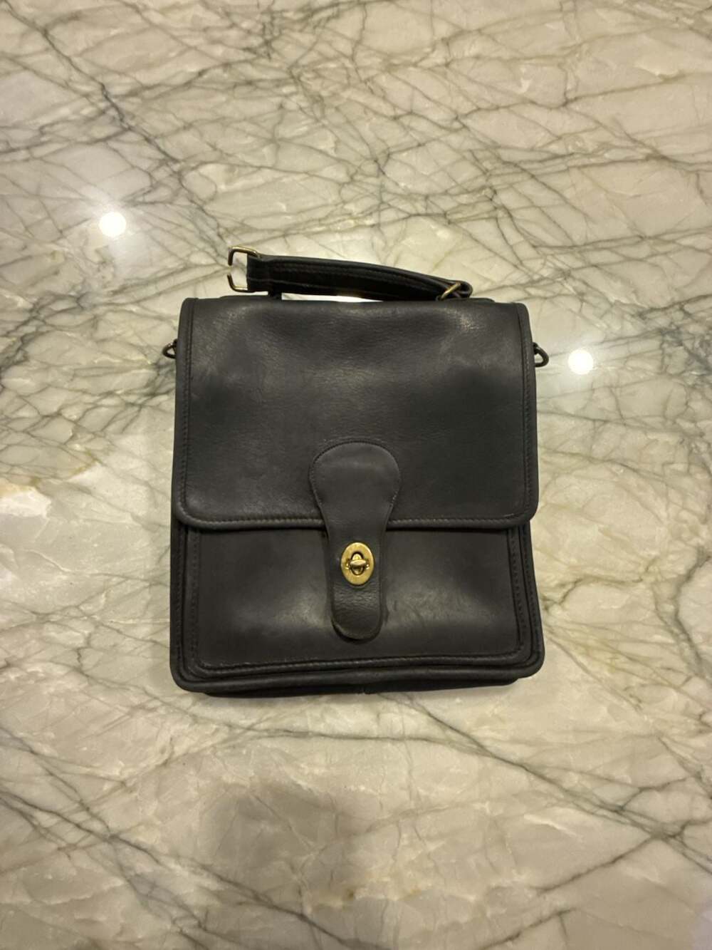 Vintage Coach Station Bag 5130 Leather Satchel Crossbody